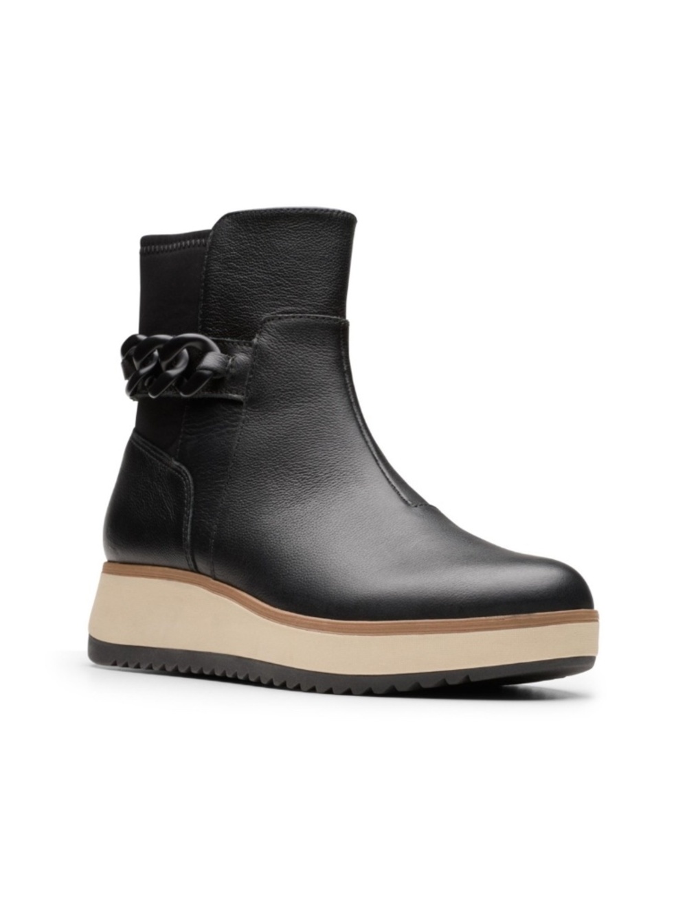 Clarks Women's Collection Zylah Rose Boots - Black Leather
